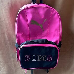 Puma Vibrant Pink and Black Backpack
